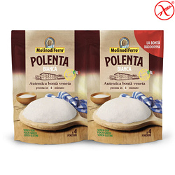 Molino di Ferro Polenta Bianca - biała mąka kukurydziana instant 2x260g