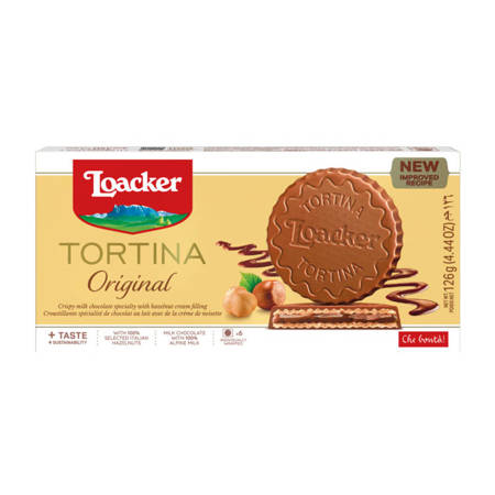 Loacker Tortina Original - wafle nadziewane kremem orzechowym 126g