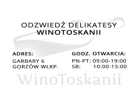 Godziny otwarcia sklepu stacjonarnego WinoToskanii.pl