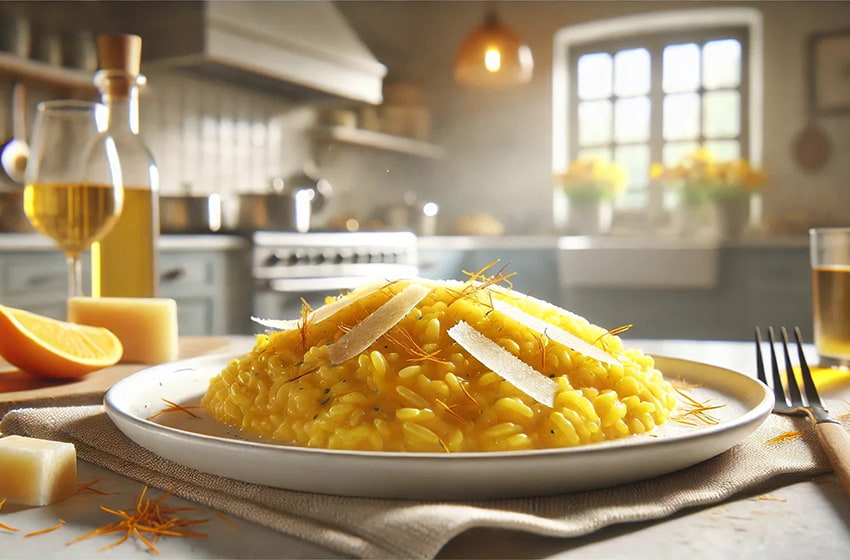 Przepis na Risotto alla Milanese - najlepsze włoskie risotto z szafranem