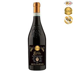 Miliasso 8 Vites Rosso Piemonte DOC czerwone wino wytrawne