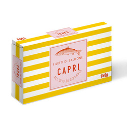 Capri Filetti di Salmone - filety z łososia w oleju słonecznikowym 150g