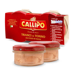 Callipo Tranci di Tonno all' Olio - kawałki tuńczyka w oliwie z oliwek 2x70g