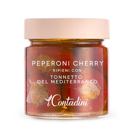 iContadini Peperoni Cherry con Tonno - włoskie papryczki cherry nadziewane tuńczykiem 230g