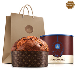 Fiasconaro Panettone Classico - włoska babka z kandyzowaną pomarańczą, rodzynkami i winem Malvasia 1kg