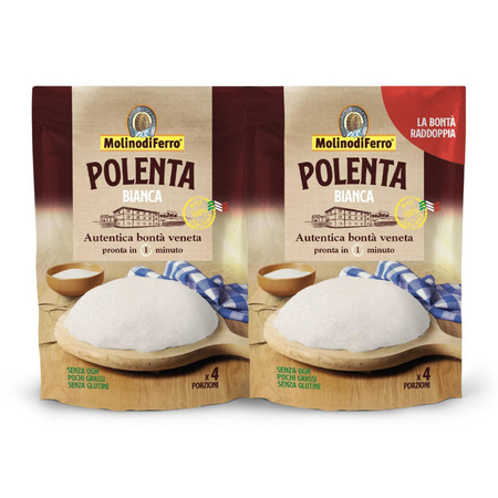 Molino di Ferro Polenta Bianca - biała mąka kukurydziana instant 2x260g