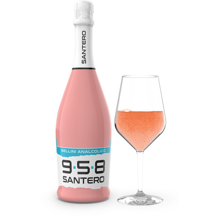 958 Santero Bellini Zero bezalkoholowy drink brzoskwiniowy 750ml