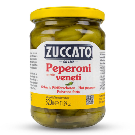 Zuccato Peperoni Veneti - papryczki zielone pikantne 320g
