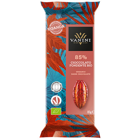 Vanini Cioccolato BIO - włoska gorzka BIO czekolada 85% kakao 85g