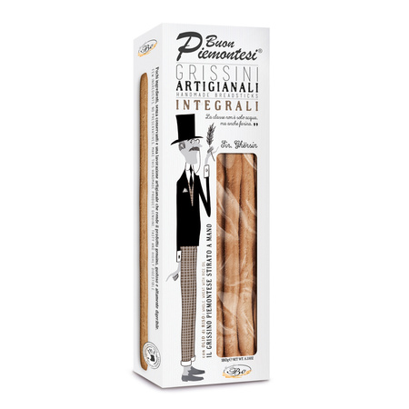 Grissinificio Bo Grissini Integrali - rzemieślnicze włoskie grissini pełnoziarniste 180g