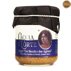 Caccia e Corte Ragù Tre Becchi e Due Agrumi  - toskański sos drobiowy z dodatkiem cytrusów 180g