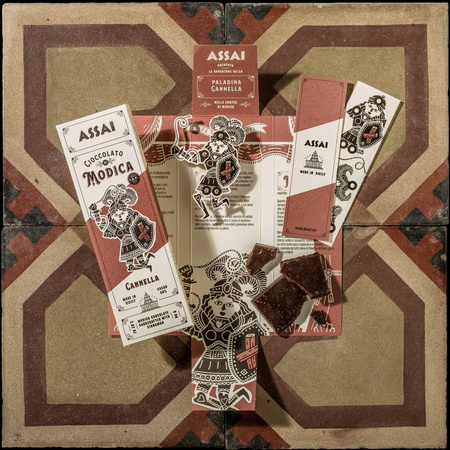 Assai Cioccolato di Modica IGP Cannella - czekolada gorzka z cynamonem 80g