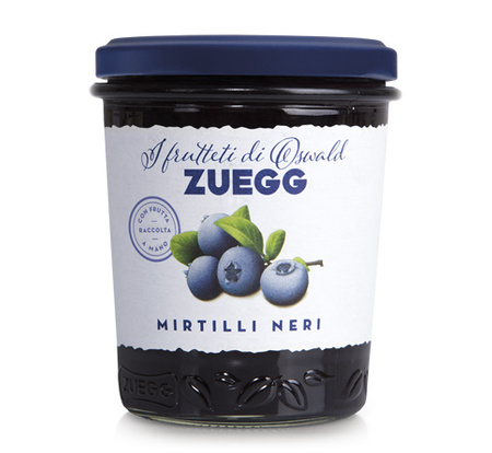 Zuegg Confettura Extra di Mirtilli Neri - dżem jagodowy z kawałkami owoców 320g