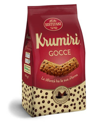 Bistefani Krumiri Gocce - kruche ciastka piemonckie z kawałkami czekolady 290g