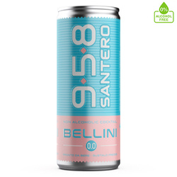 958 Santero Bellini Zero bezalkoholowy drink brzoskwiniowy 250ml