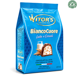 Witor’s Praline Bianco Cuore - praliny z nadzieniem mlecznym i chrupiącymi płatkami 200g