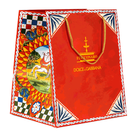 Fiasconaro Dolce&Gabbana Panettone Tradizionale - włoska babka w puszce z flakonem wina Vecchio Samperi 1kg + 30ml