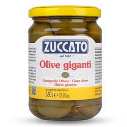Zuccato Olive Verdi Giganti - oliwki z pestką 360g