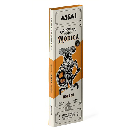 Assai Cioccolato di Modica IGP Agrumi - czekolada gorzka z kawałkami cytrusów 80g