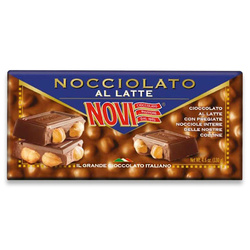 Novi Nocciolato al Latte - czekolada mleczna z całymi orzechami 130g