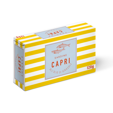Capri Sardine - sardynki w oleju słonecznikowym 120g