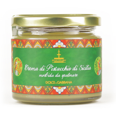 Fiasconaro Dolce&Gabbana - słodki sycylijski krem pistacjowy w ozdobnym pudełku D&G 200g