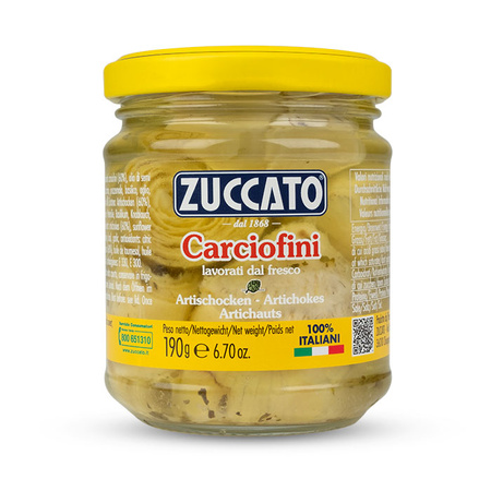 Zuccato Carciofini - karczochy bez trzonu w zalewie 190g