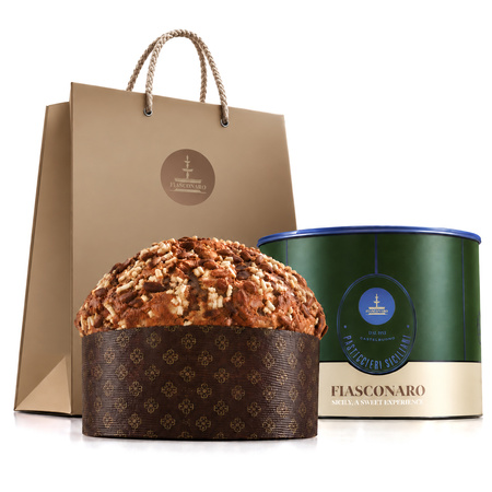 Fiasconaro Panettone - włoska babka z kandyzowanym ananasem, morelami i pistacjami 1kg
