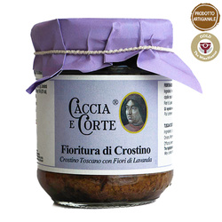 Caccia e Corte Fioritura di Crostino - pasztet z wątróbek z dodatkiem oleju kwiatów lawendy 180g