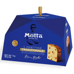 Motta x Bruno Barbieri Panettone - włoska babka z rodzynkami i kandyzowaną skórką pomarańczy 1kg