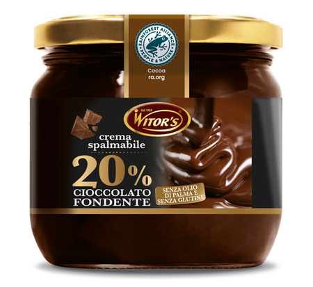 Witor’s Crema Fondente - krem do smarowania z ciemnej czekolady 360g