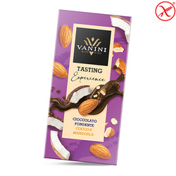 Vanini Cioccolato Cocco e Mandorle - czekolada gorzka z kokosem i migdałami 75g