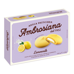 Ambrosiana Lemonmilk - kruche ciasteczka cytrynowe z kremem mlecznym 140g