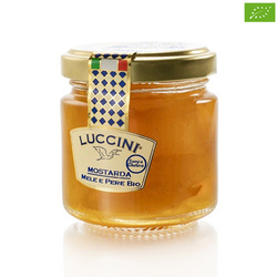 Luccini Mostarda di Mele e Pere BIO - włoska BIO mostarda z jabłek i gruszek 110g
