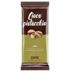 Dulciar Ciocopistacchio - włoska czekolada mleczna z pistacjami 80g