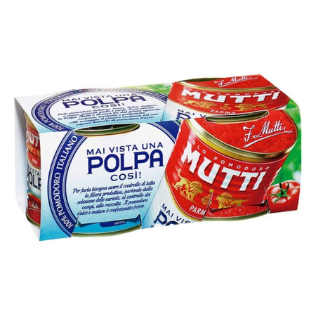 Mutti Polpa di Pomodoro - drobno krojony miąższ pomidorowy 2x210g