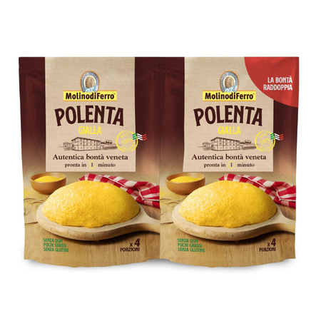 Molino di Ferro Polenta Gialla - żółta mąka kukurydziana instant 2x260g