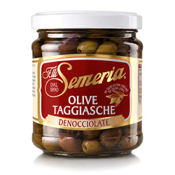 Fratelli Semeria Olive Taggiasche Denocciolate - włoskie oliwki bez pestki 180g