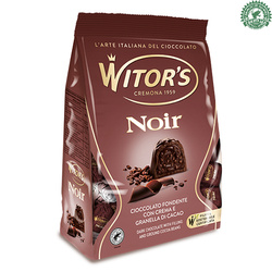 Witor’s Praline Noir - praliny w ciemnej czekoladzie z nadzieniem kakaowym i ziarnami kakao 200g