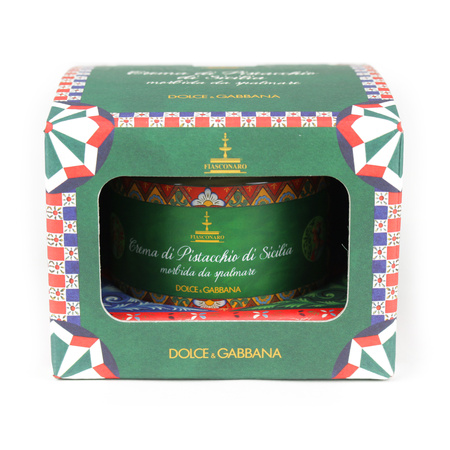 Fiasconaro Dolce&Gabbana - słodki sycylijski krem pistacjowy w ozdobnym pudełku D&G 200g