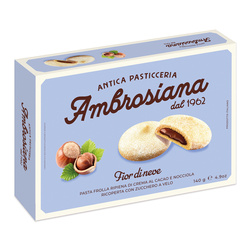 Ambrosiana Fior di Neve - włoskie ciasteczka z kremem Gianduia 140g