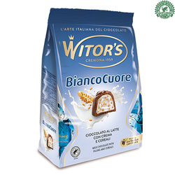 Witor’s Praline Bianco Cuore - praliny z nadzieniem śmietankowym i chrupiącymi płatkami 200g