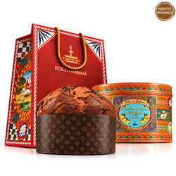 Fiasconaro Dolce&Gabbana Panettone Agrumi e Zafferano - włoska babka z cytrusami i szafranem w kolekcjonerskiej puszce 500g