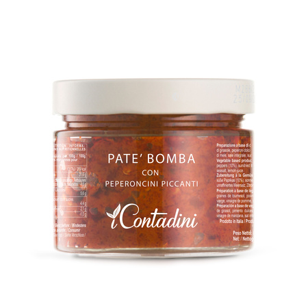 iContadini Pate Bomba - włoska pasta z ostrej papryki 100g