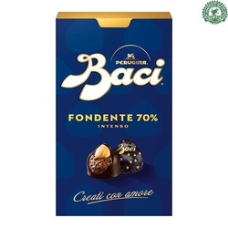 Perugina Baci Fondente 70% - pralinki w ciemnej czekoladzie z orzechami laskowymi 200g
