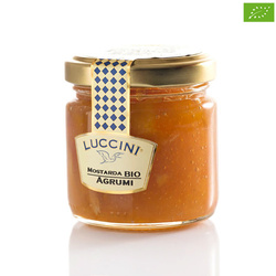 Luccini Mostarda Agrumi BIO - włoska BIO mostarda z sycylijskich cytrusów 110g