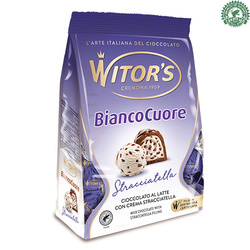 Witor’s Praline Bianco Cuore Stracciatella - włoskie praliny z nadzieniem śmietankowym 200g