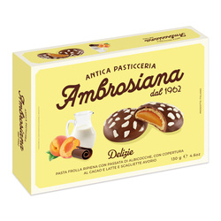 Ambrosiana Delizie all'Albicocca - włoskie ciastka z nadzieniem morelowym 130g