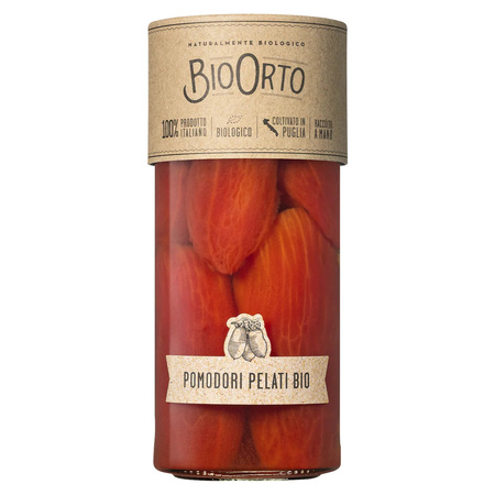 BioOrto Pomodori Pelati Bio - włoskie pomidory całe bez skórki 550g