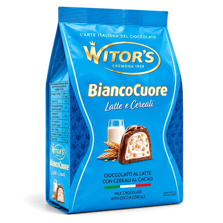 Witor’s Praline Bianco Cuore - praliny z nadzieniem mlecznym i chrupiącymi płatkami 200g